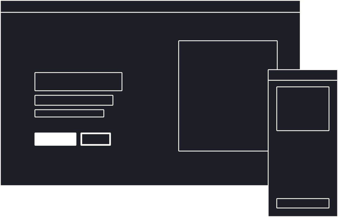 Wireframe ilustrace